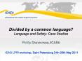 Divided by a common language? Language and Safety: Case Studies Philip Shawcross, ICAEA PowerPoint PPT Presentation