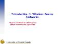 Introduction to Wireless Sensor Networks PowerPoint PPT Presentation