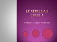 LE CERCLE AU CYCLE 3 PowerPoint PPT Presentation