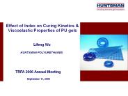 Effect of Index on Curing Kinetics