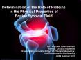 Determination of the Role of Proteins in the Physical Properties of Equine Synovial Fluid PowerPoint PPT Presentation