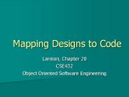 Mapping Designs to Code