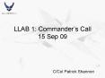 LLAB 1: Commander PowerPoint PPT Presentation