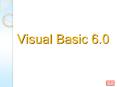 Visual Basic 6.0 PowerPoint PPT Presentation