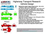 Higherway Transport Research  Vehicle Design