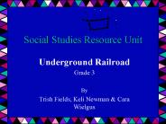 Social Studies Resource Unit