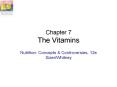 Chapter 7 The Vitamins PowerPoint PPT Presentation