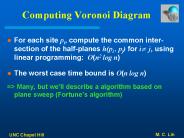 Computing Voronoi Diagram