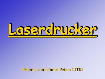 Laserdrucker