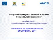 Programul Operational Sectorial 