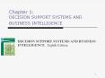Chapter 1: DECISION SUPPORT SYSTEMS AND BUSINESS INTELLIGENCE PowerPoint PPT Presentation