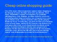 Cheap online shopping guide