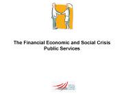 The Financial Economic and Social Crisis Public Services