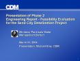 Presentation of Phase 2 Engineering Report - Feasibility Evaluation for the Sand City Desalination Project PowerPoint PPT Presentation