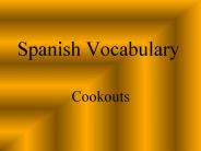 Spanish Vocabulary