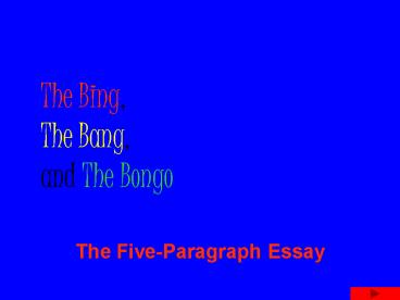 The Five-Paragraph Essay