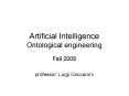 Artificial Intelligence Ontological engineering PowerPoint PPT Presentation