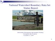 Watershed Boundary Dataset (WBD)