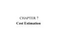 Cost Estimation PowerPoint PPT Presentation