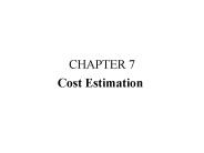 Cost Estimation