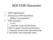 BDS EDR Discussion