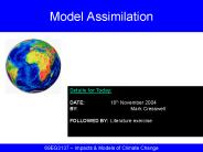Model Assimilation