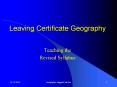 Leaving Certificate Geography PowerPoint PPT Presentation