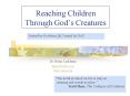 Reaching Children Through God PowerPoint PPT Presentation