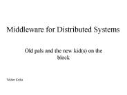 Middleware for Distributed Systems
