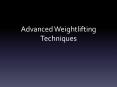 Advanced Weightlifting Techniques PowerPoint PPT Presentation