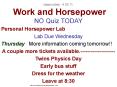 class notes; 4.26.11. Work and Horsepower NO Quiz TODAY PowerPoint PPT Presentation