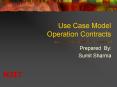 Use Case Model Operation Contracts PowerPoint PPT Presentation