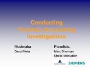 Conducting Forensic Accounting Investigations