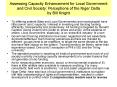Assessing Capacity Enhancement for Local Government and Civil Society: Perceptions of the Niger Delta by Bill Knight PowerPoint PPT Presentation
