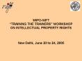 WIPO-NIFT  PowerPoint PPT Presentation