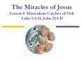 The Miracles of Jesus Lesson 4: Miraculous Catches of Fish Luke 5:1-11; John 21:1-11 PowerPoint PPT Presentation