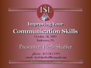 Improving Your Communication Skills