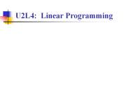 Linear Programming