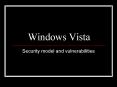 Windows Vista PowerPoint PPT Presentation