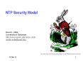 NTP Security Model PowerPoint PPT Presentation