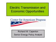 Electric Transmission and Economic Opportunities PowerPoint PPT Presentation