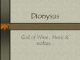 Dionysus PowerPoint PPT Presentation