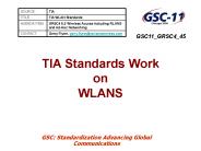 TIA Standards Work on WLANS