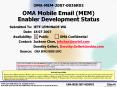 OMA-MEM-2007-0036R03 OMA Mobile Email (MEM) Enabler Development Status PowerPoint PPT Presentation
