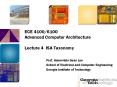 ECE 4100/6100 Advanced Computer Architecture  Lecture 4 ISA Taxonomy PowerPoint PPT Presentation