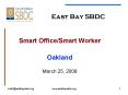 East Bay SBDC PowerPoint PPT Presentation