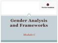 Gender Analysis and Frameworks PowerPoint PPT Presentation