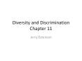 Diversity and Discrimination Chapter 11 PowerPoint PPT Presentation