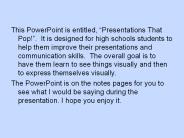 This PowerPoint is entitled, 