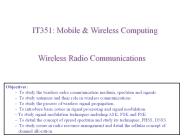 Wireless Radio Communications